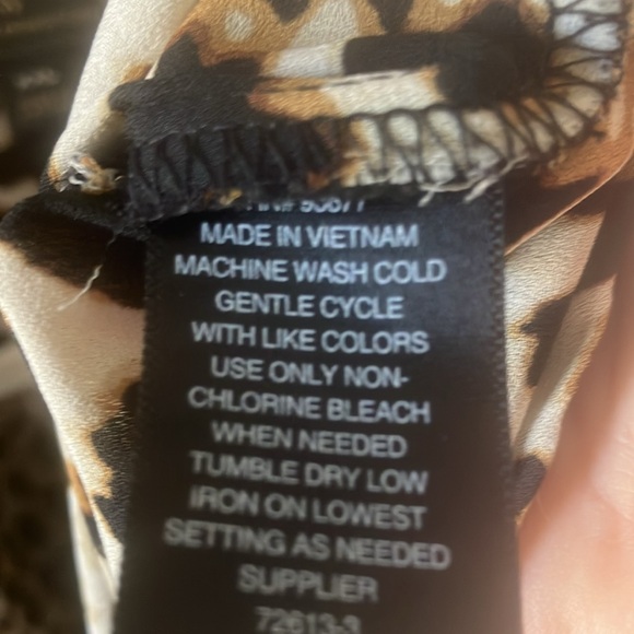 FINAL MARKDOWN Worthington Animal Print Blouse xxl - Picture 3 of 3